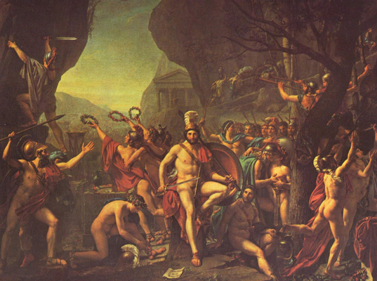 Jacques-Louis David: Leonidas vid Thermopyle