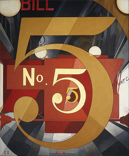 Charles Demuth I Saw the Figure Five in Gold - 1928